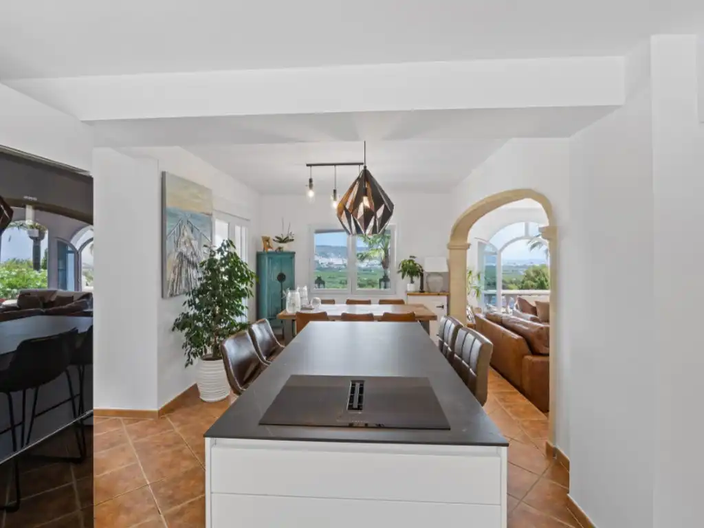 Comedor de Casa o chalet de alquiler en Jávea / Xàbia con Aire acondicionado, Jardín privado y Piscina