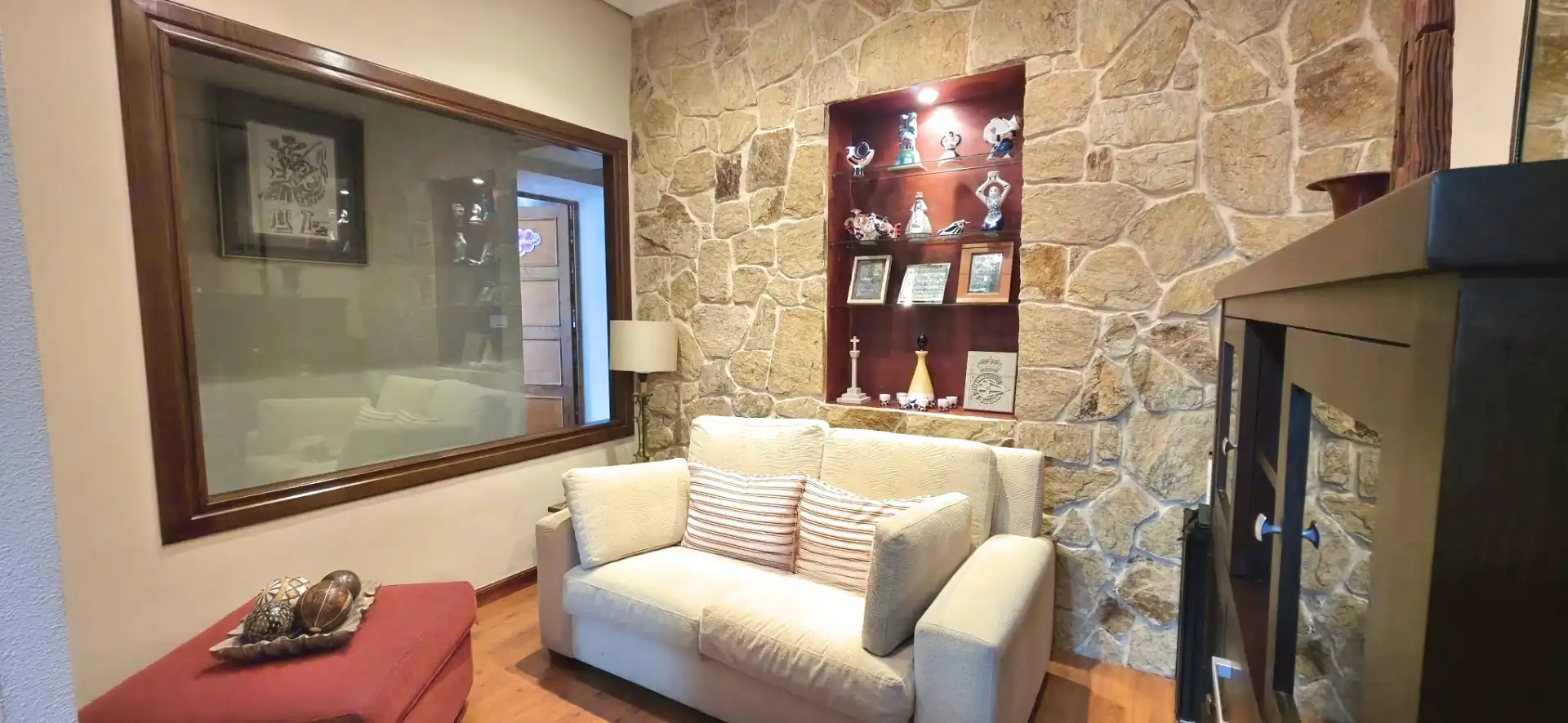 Sala de estar de Piso en venta en Ferrol con Calefacción, Trastero y Amueblado