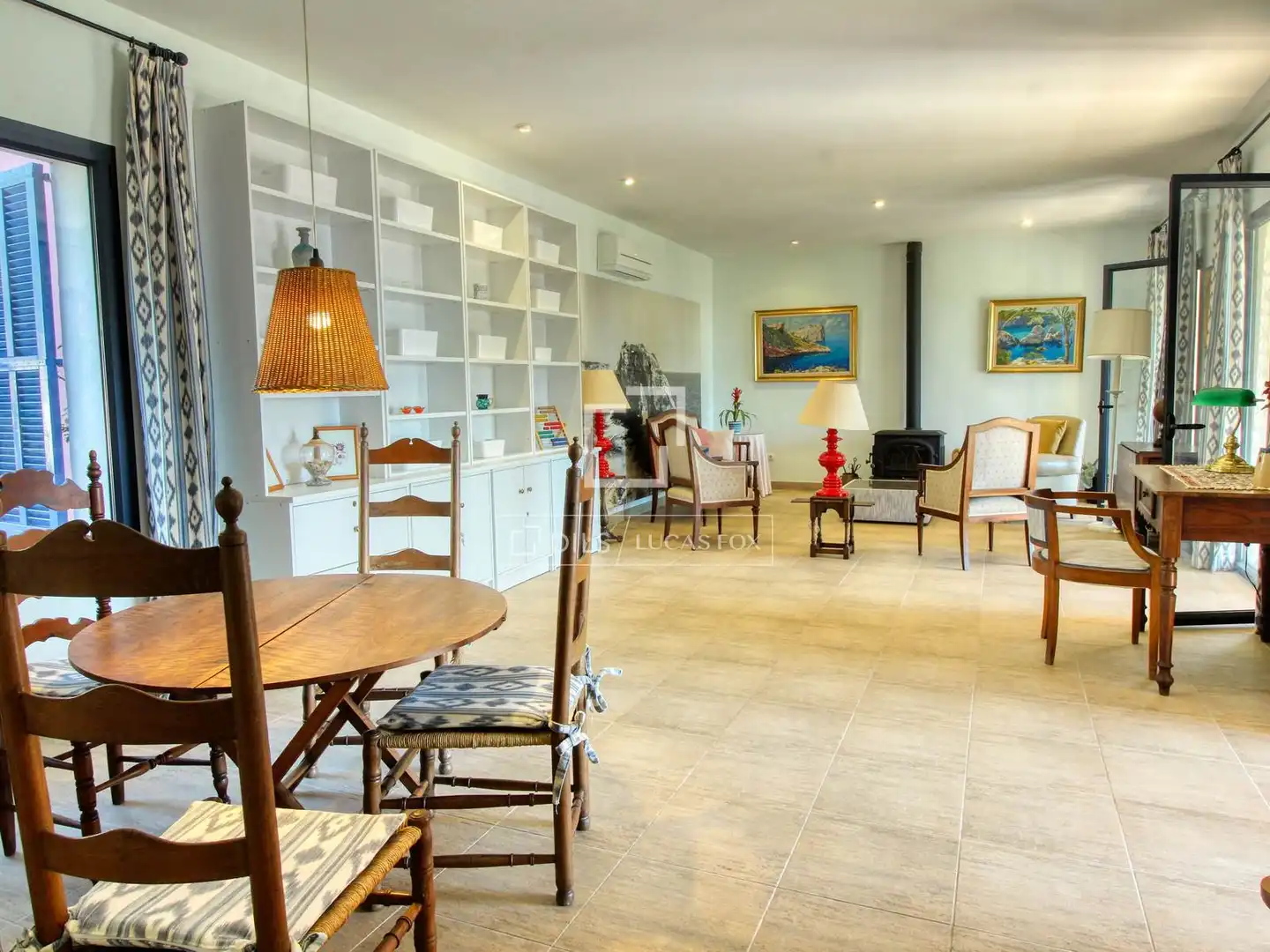 Living room of Country homes for rent in Andratx  with Air Conditioner, Heating and Private garden