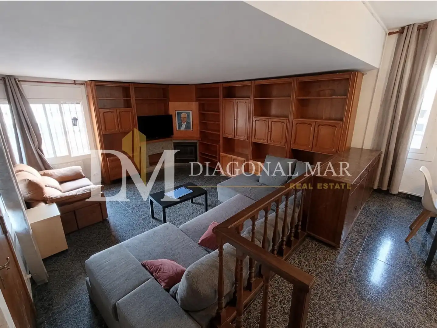 Sala d'estar de Casa o xalet en venda en Barcelona amb Aire condicionat, Calefacció i Terrassa