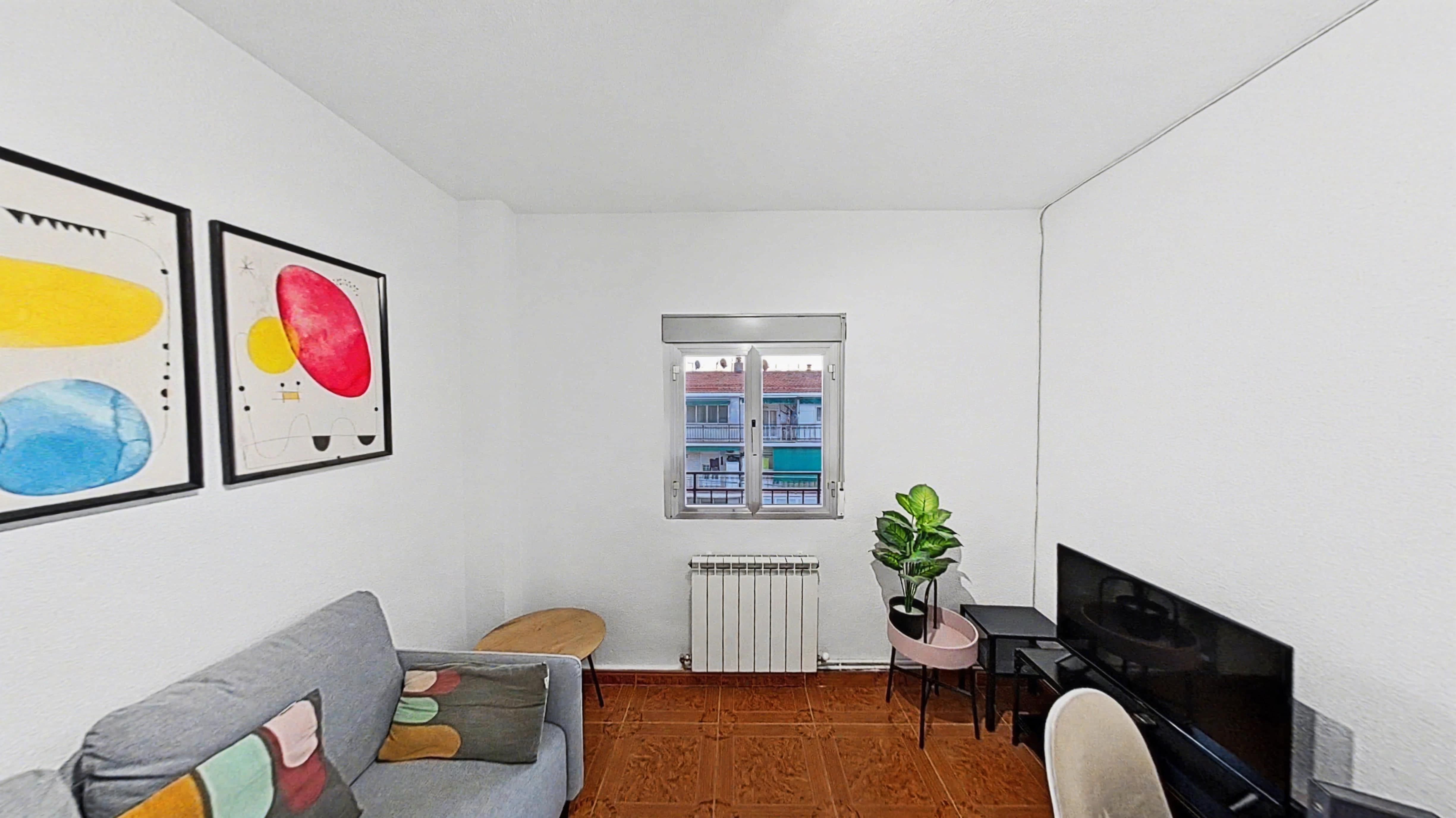 Living room of Flat to rent in Leganés  with Heating, Terrace and Furnished