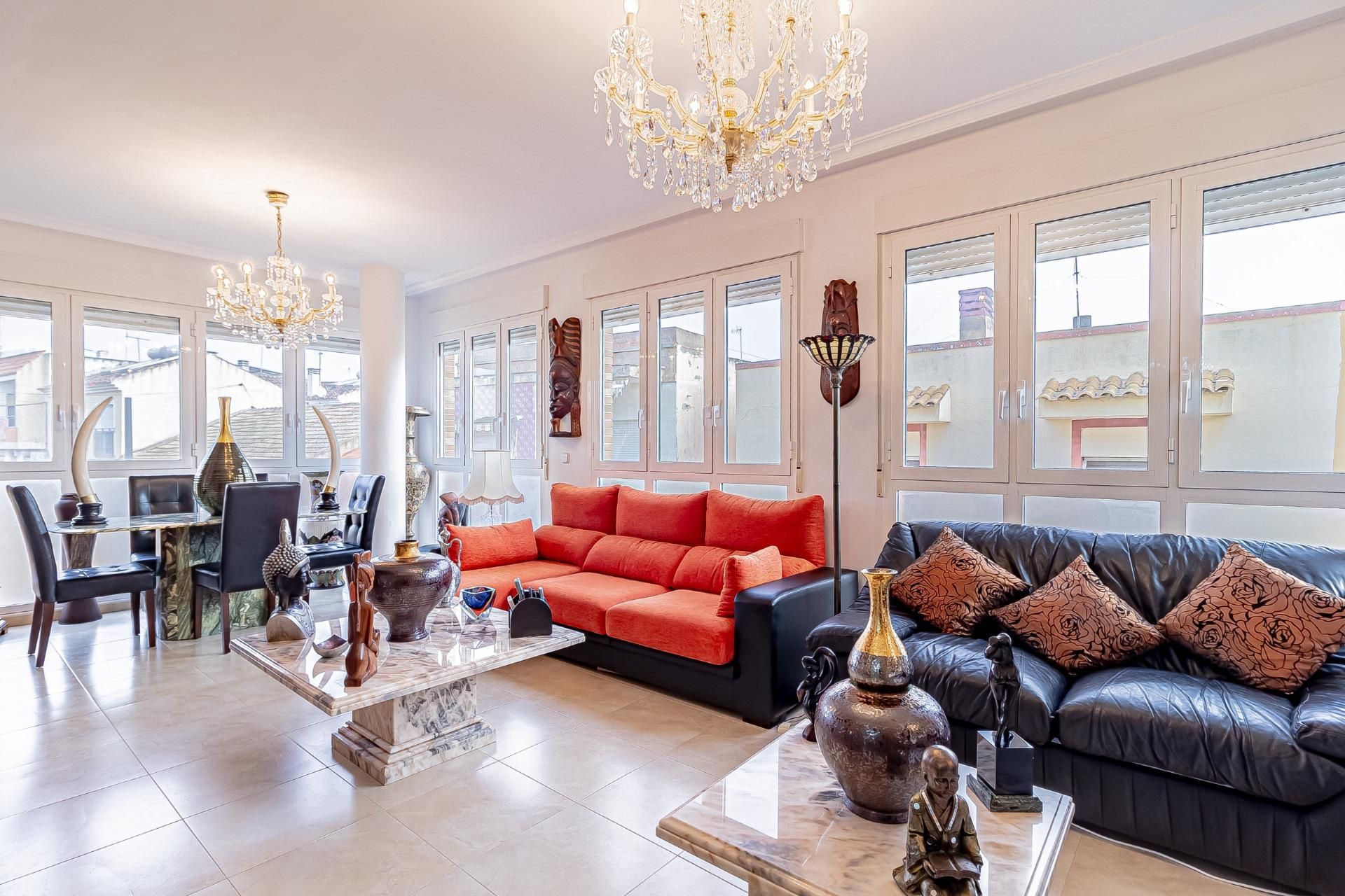 Sala de estar de Piso en venta en Cartagena con Aire acondicionado y Terraza