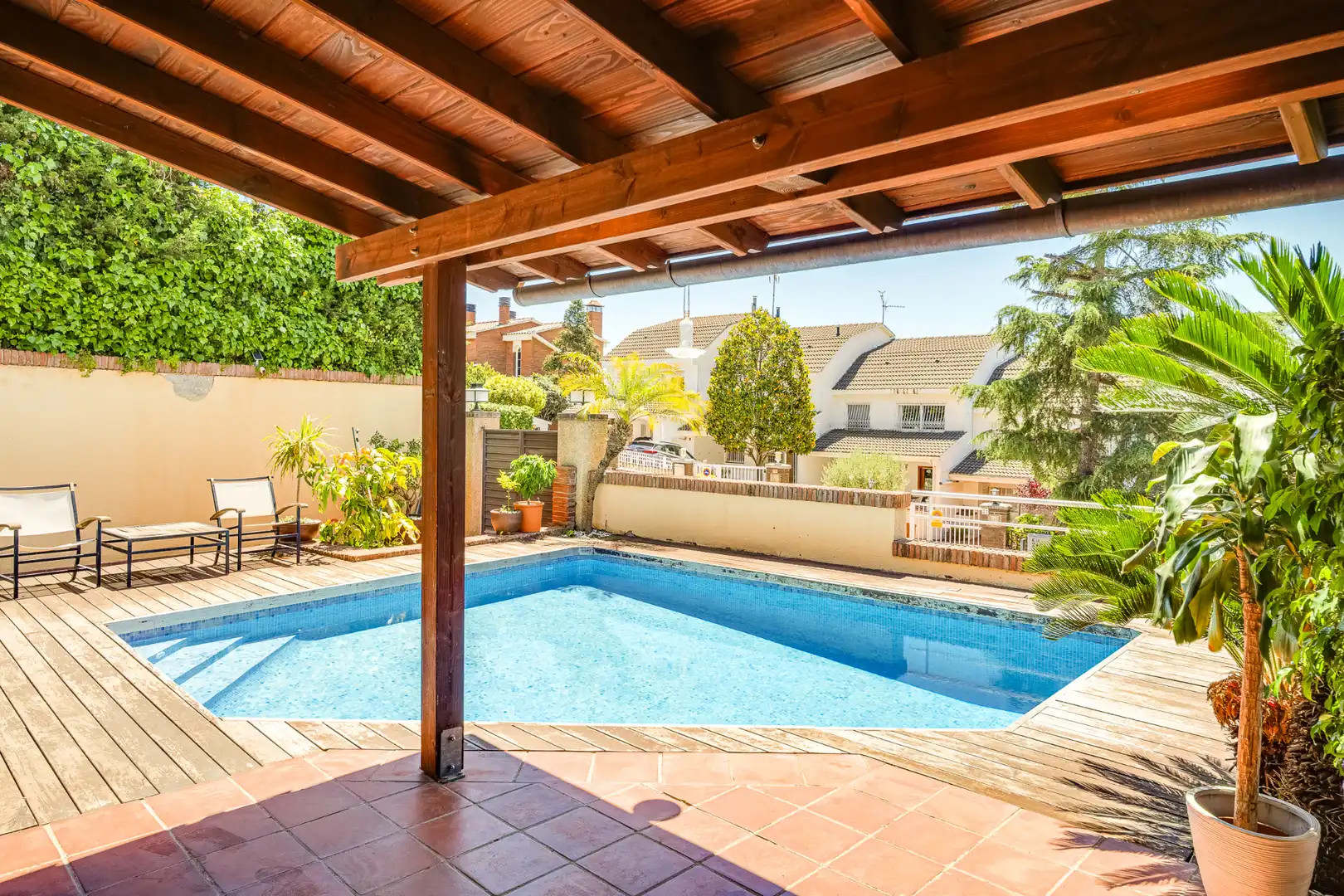 Piscina de Casa adosada en venta en Teià con Aire acondicionado, Calefacción y Jardín privado