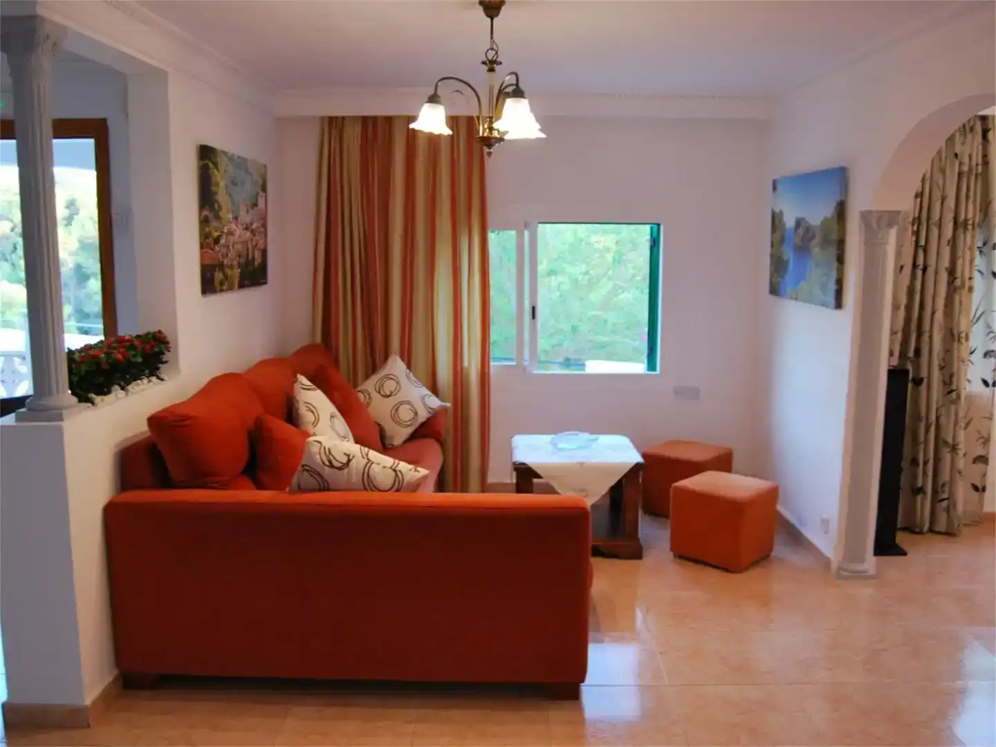 Wohnzimmer von Haus oder Chalet zur Miete in  Palma de Mallorca mit Klimaanlage und Schwimmbad