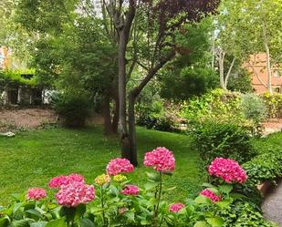 Garden of Flat for sale in  Madrid Capital  with Heating, Parquet flooring and Storage room