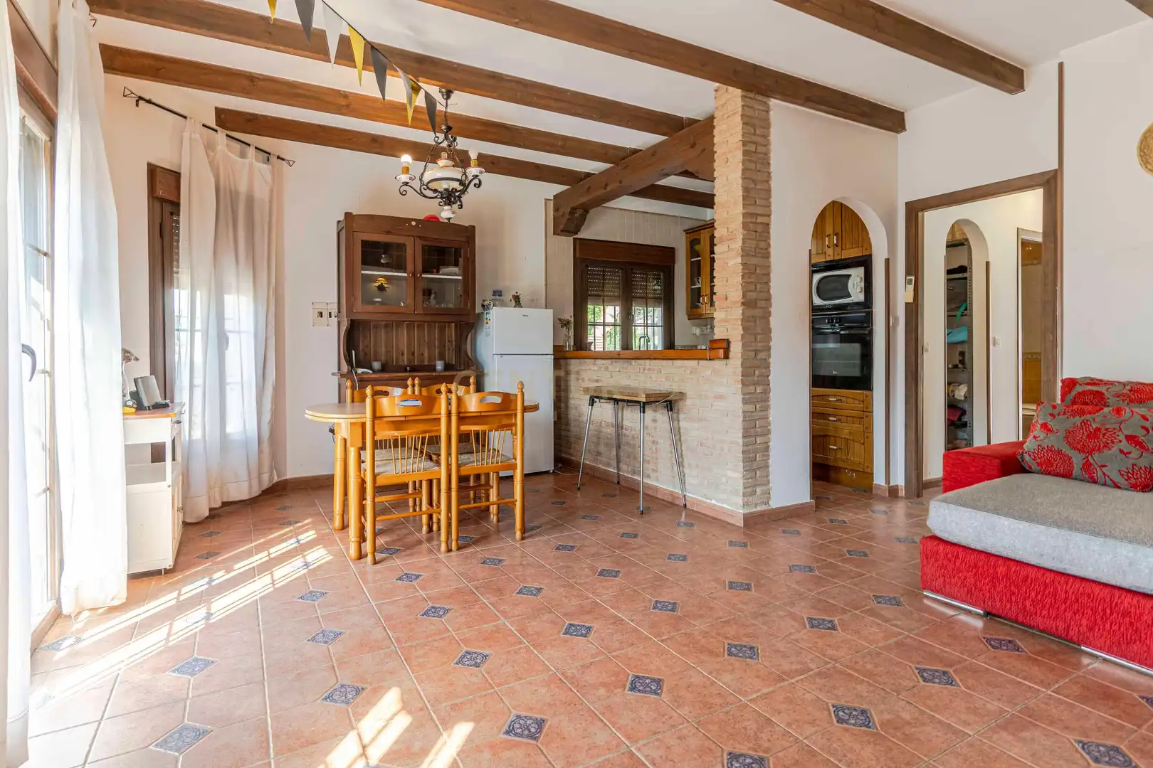 Cuina de Casa o xalet en venda en Los Guájares amb Aire condicionat, Jardí privat i Traster
