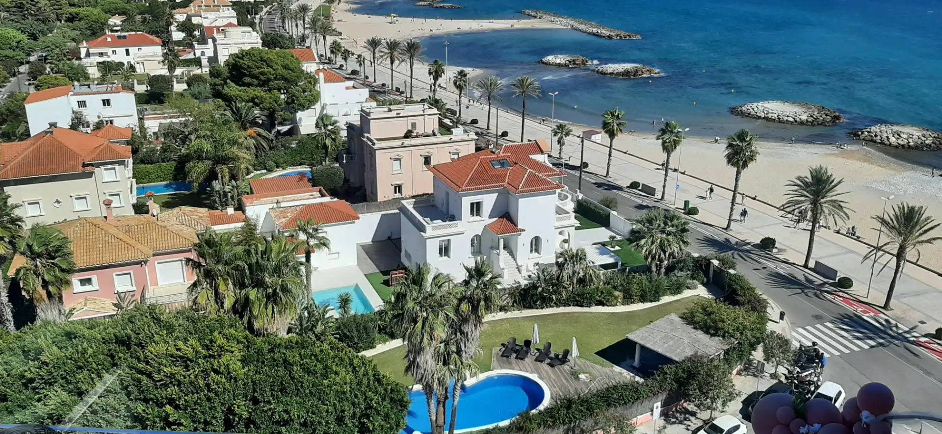 Exterior view of Flat for rent in Sitges  with Air Conditioner, Heating and Furnished