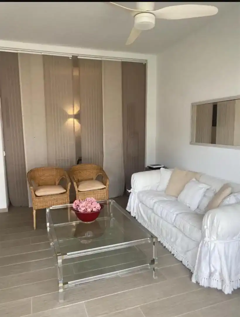 Wohnzimmer von Wohnungen zur Miete in Marbella mit Privatgarten, Schwimmbad und Möbliert