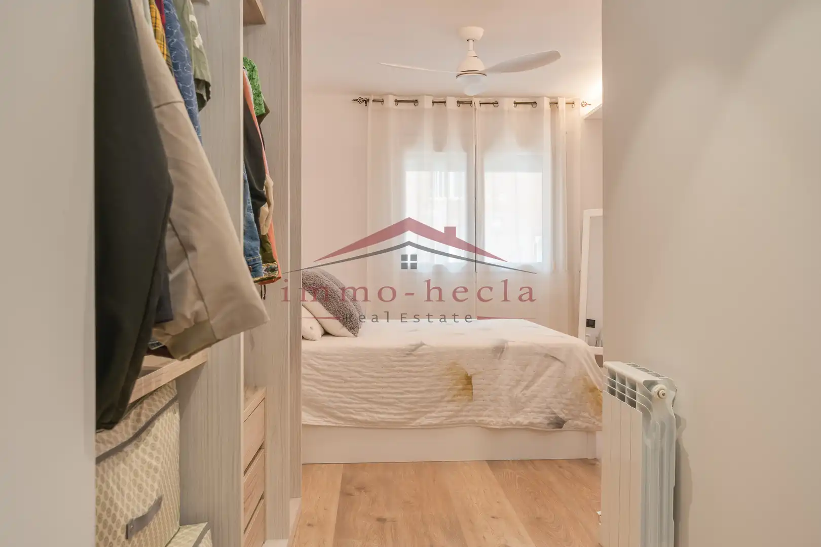 Schlafzimmer von Wohnung zum Verkauf in Santa Margarida de Montbui mit Heizung und Balkon