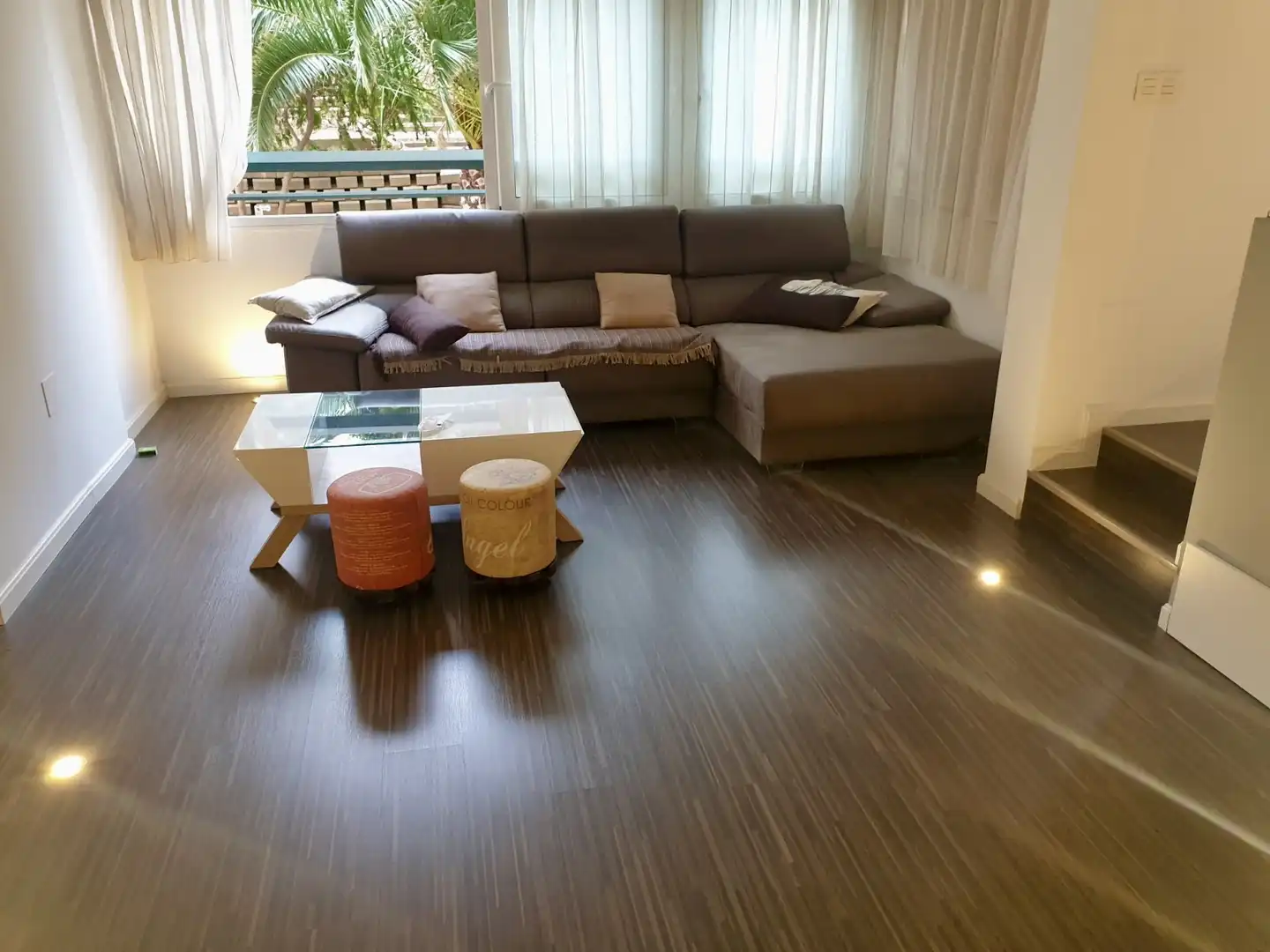 Sala d'estar de Apartament en venda en Finestrat amb Jardí privat i Piscina