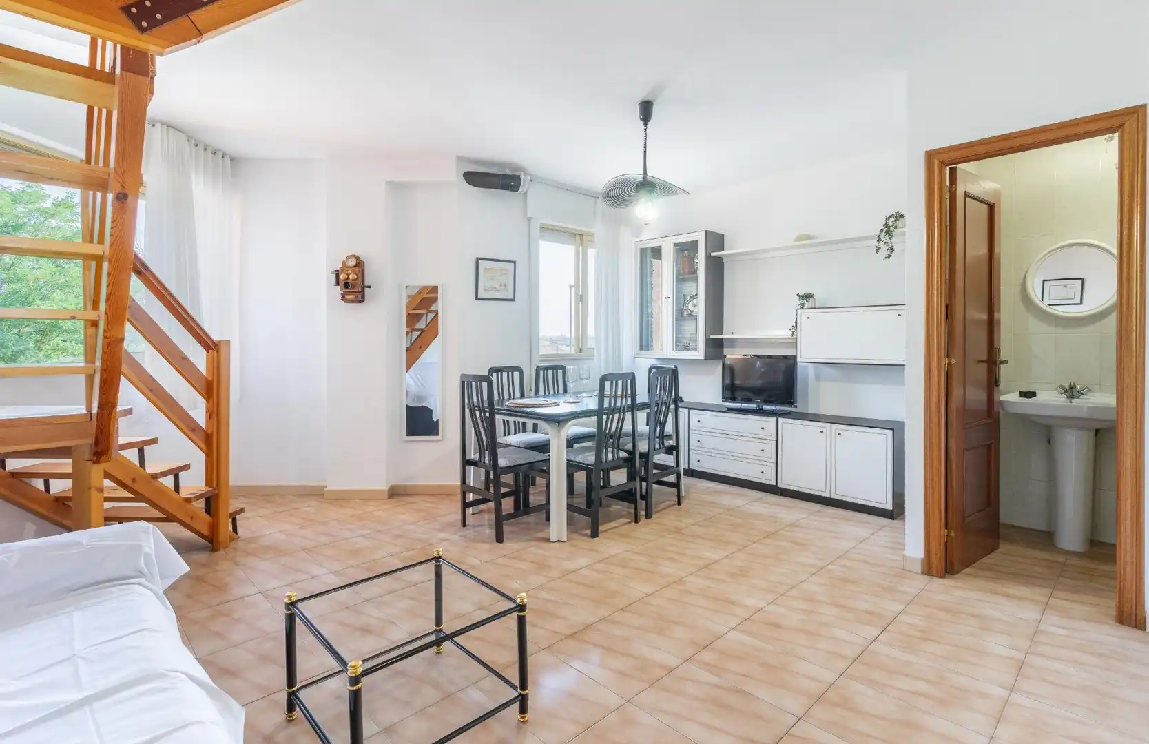 Living room of Attic for sale in Santa Marina del Rey  with Heating and Furnished