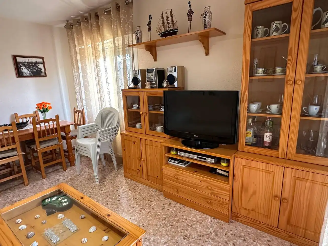 Sala de estar de Piso en venta en Bellreguard con Aire acondicionado, Amueblado y Internet