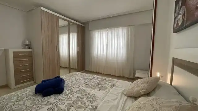 Bedroom of Apartments for rent in Benidorm  with Air Conditioner, Terrace and Furnished