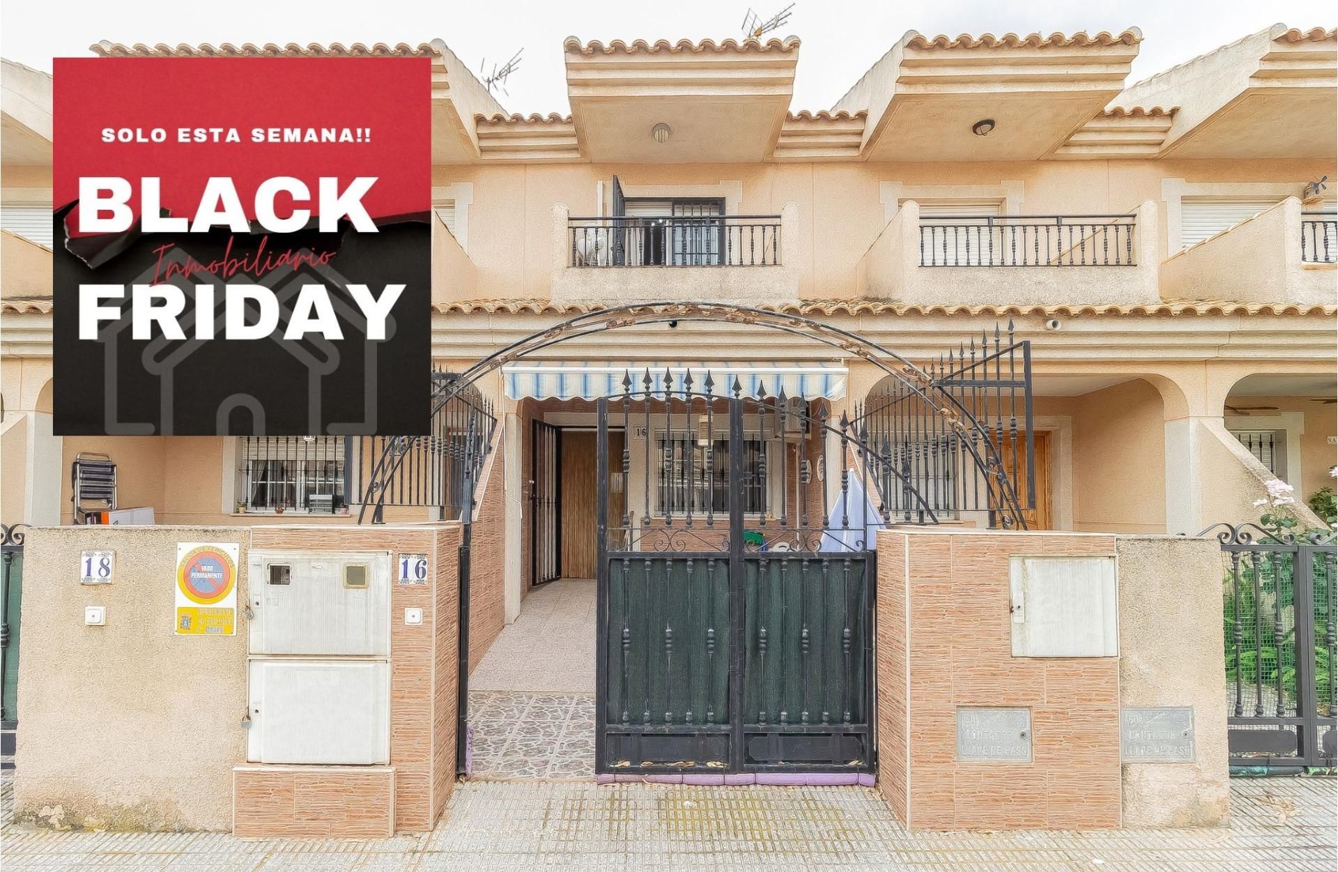 Exterior view of Single-family semi-detached for sale in Cartagena  with Air Conditioner, Private garden and Terrace