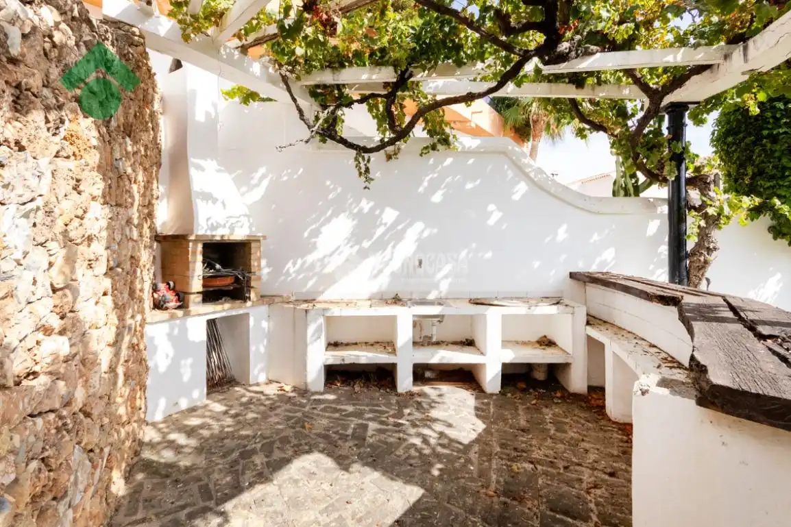 Terraza de Casa adosada en venta en Nerja con Jardín privado