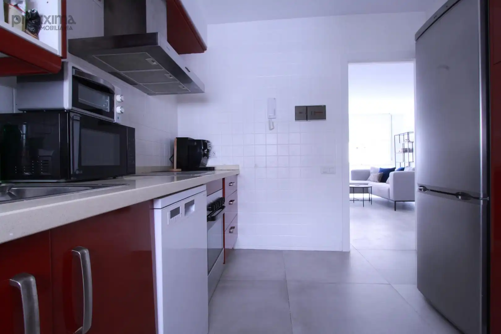 Kitchen of Flat for rent in Sevilla  with Air Conditioner, Terrace and Furnished