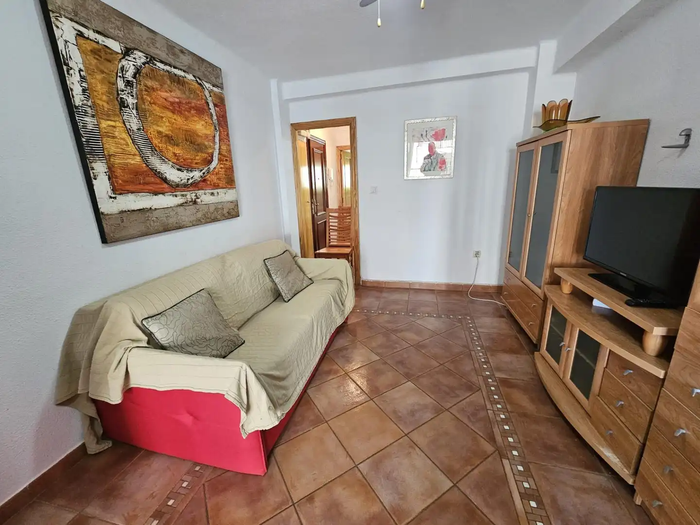 Wohnzimmer von Wohnung zum Verkauf in Valencia mit Klimaanlage und Balkon