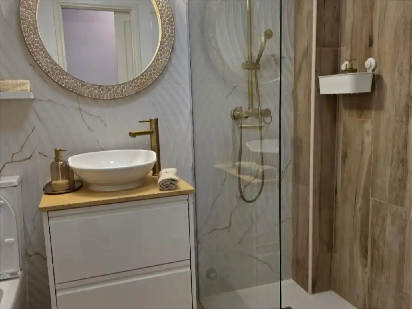 Badezimmer von Wohnung zum Verkauf in Pájara mit Klimaanlage und Schwimmbad