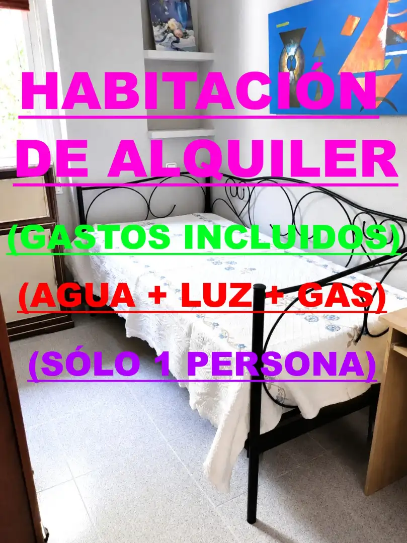 Habitación de Piso para compartir en Fuenlabrada con Calefacción, Amueblado y Horno