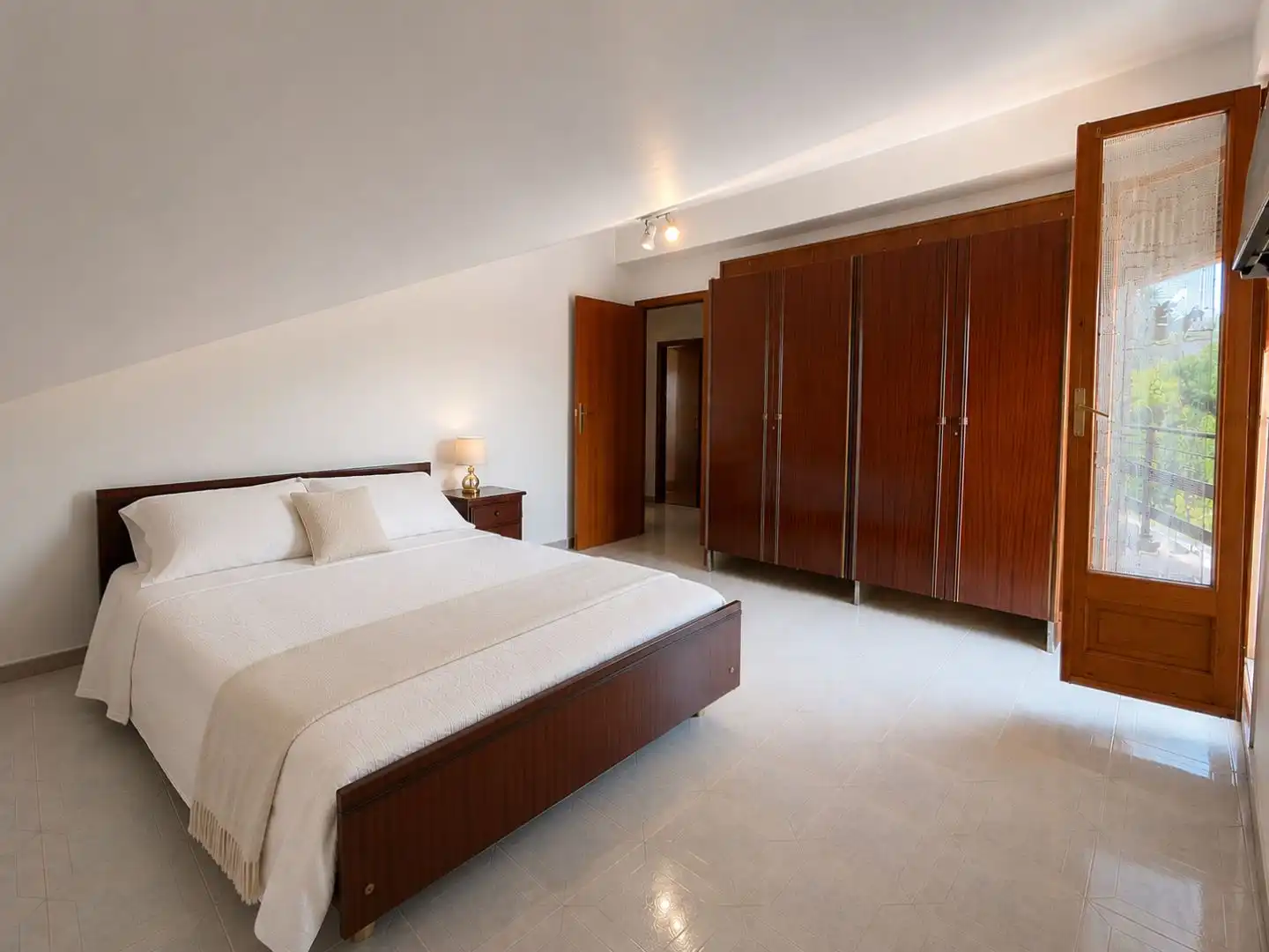 Bedroom of Houses for sale in Horta de Sant Joan  with Air Conditioner, Terrace and Swimming Pool