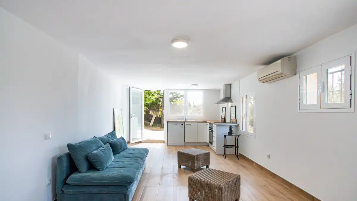Sala d'estar de Casa o xalet en venda en Fresnedillas de la Oliva amb Aire condicionat, Calefacció i Jardí privat