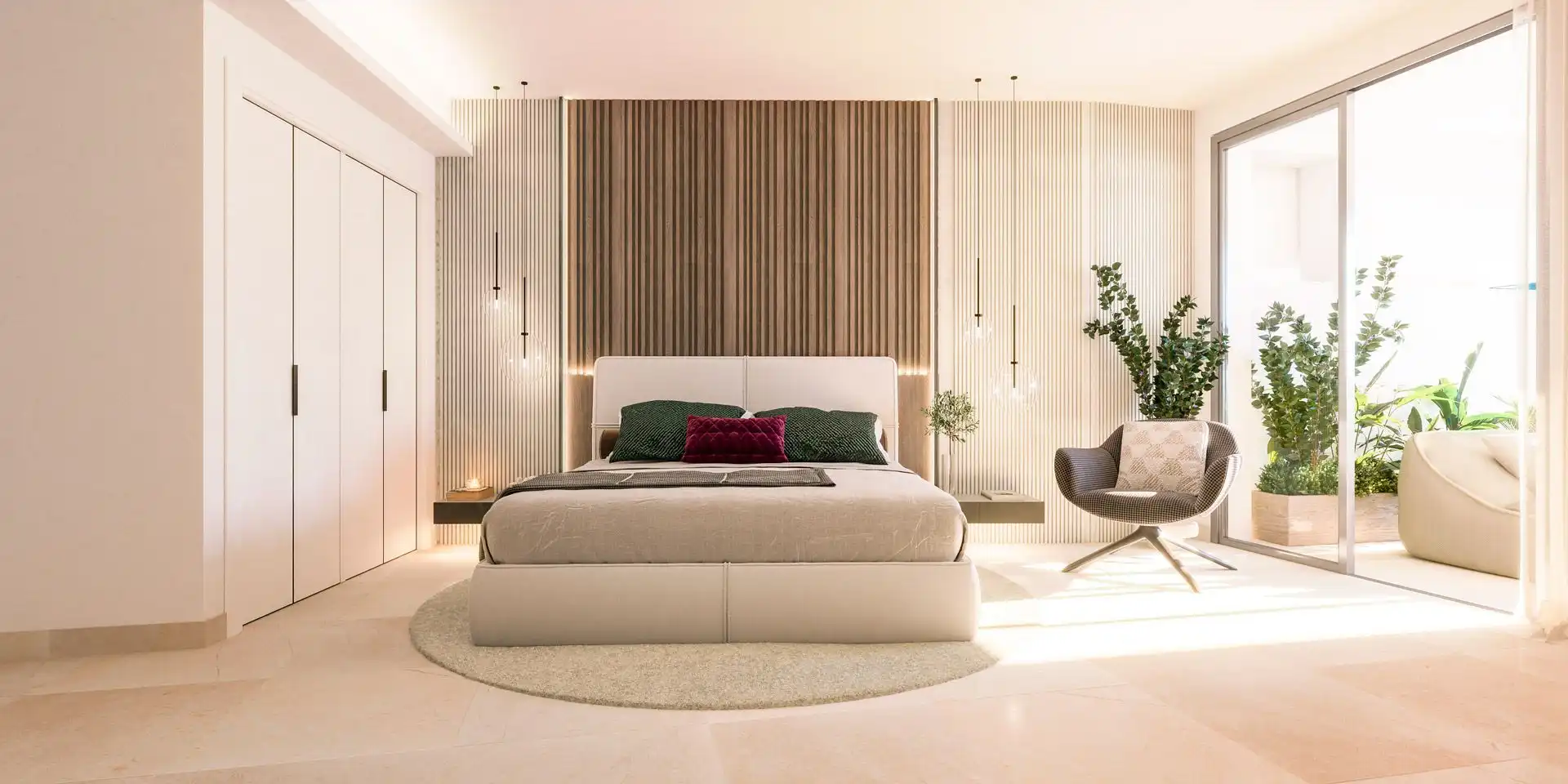 Habitación de Apartamento en venta en Marbella con Aire acondicionado, Calefacción y Jardín privado