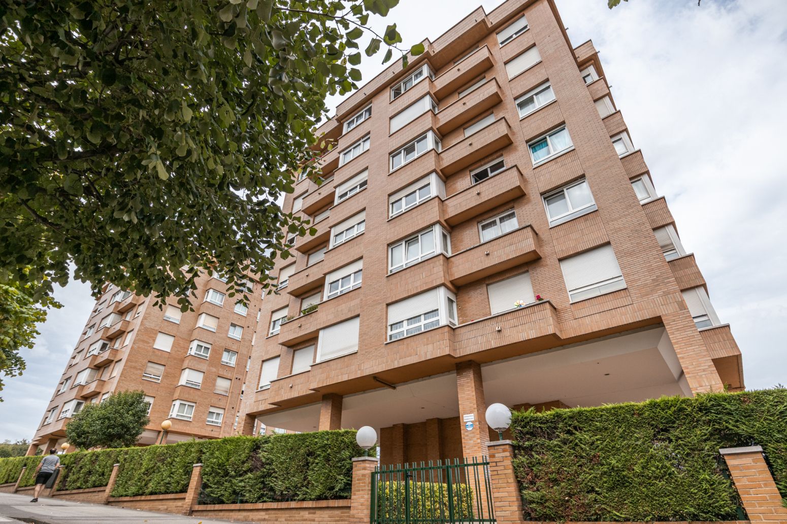 Exterior view of Flat for sale in Gijón   with Heating, Private garden and Parquet flooring