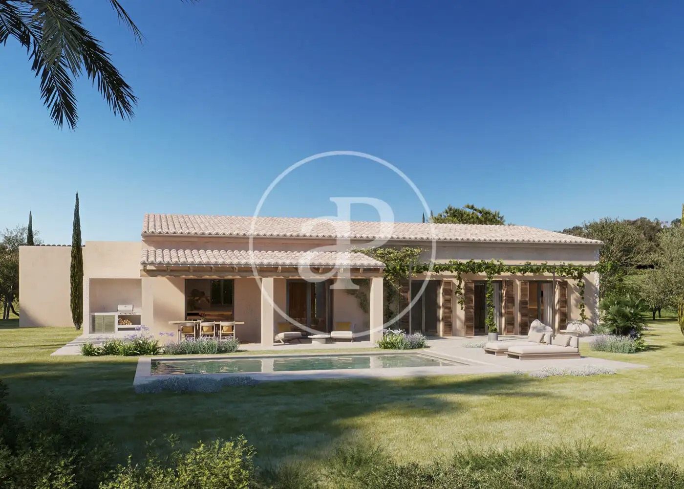 Garden of Houses for sale in Sant Joan  with Air Conditioner, Heating and Private garden