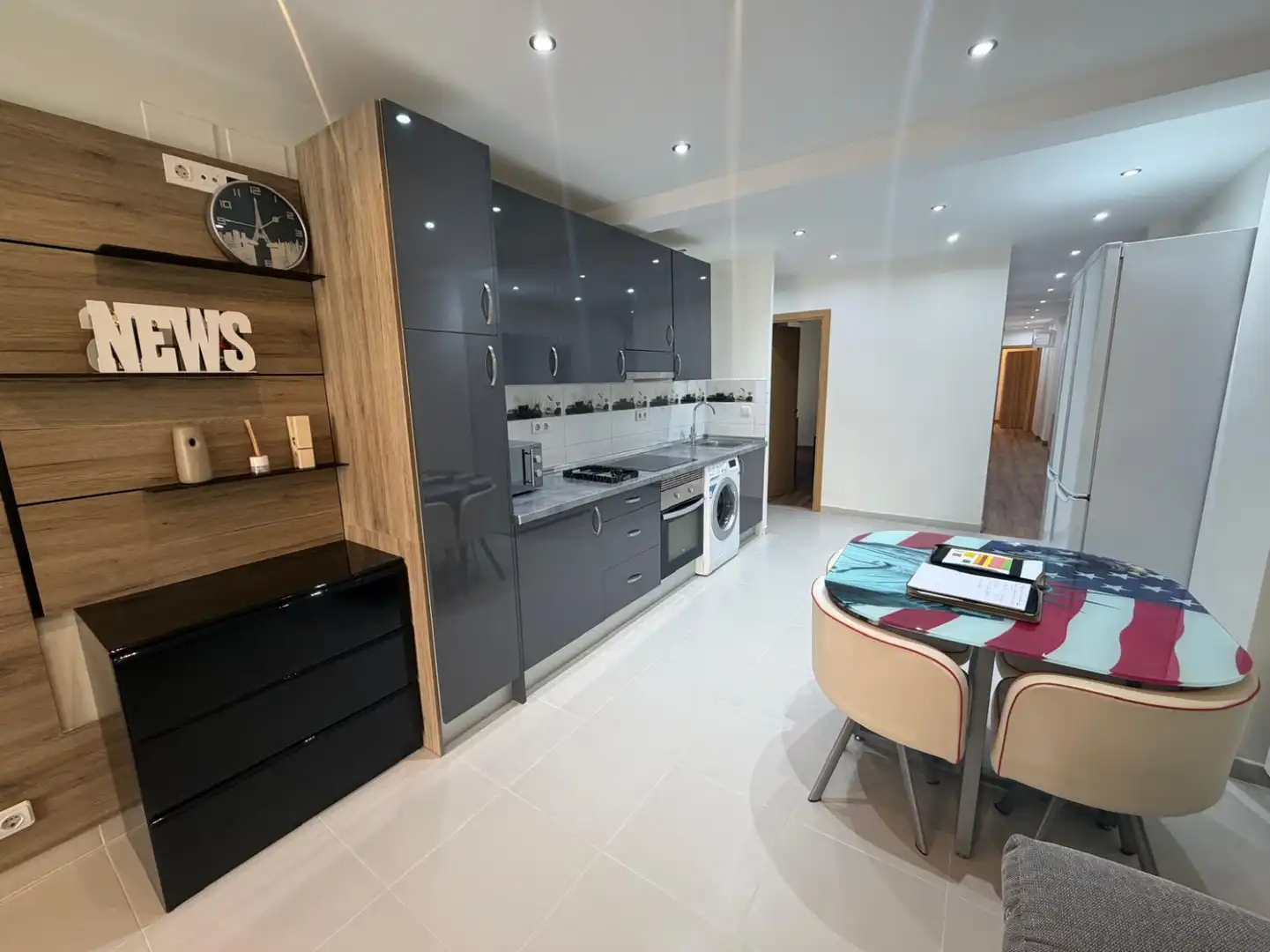 Kitchen of Flat for sale in  Logroño  with Heating, Terrace and Storage room