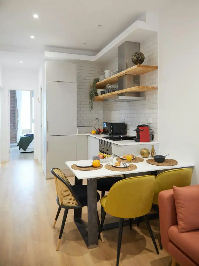 Kitchen of Flat for rent in Barcelona  with Air Conditioner, Heating and Furnished