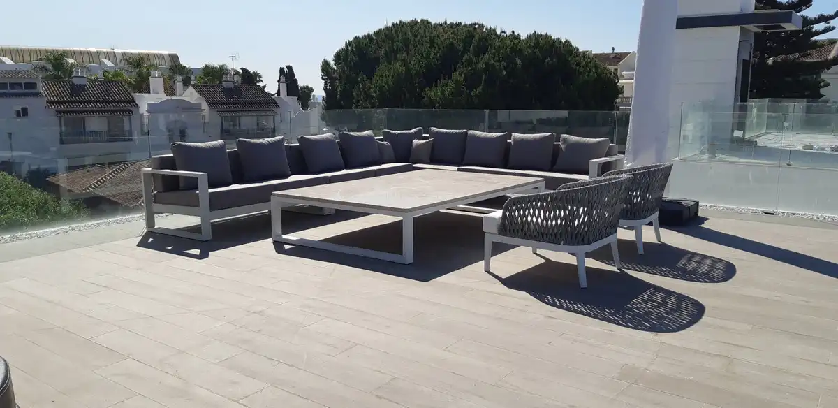 Terraza de Casa o chalet en venta en Marbella con Aire acondicionado, Jardín privado y Terraza