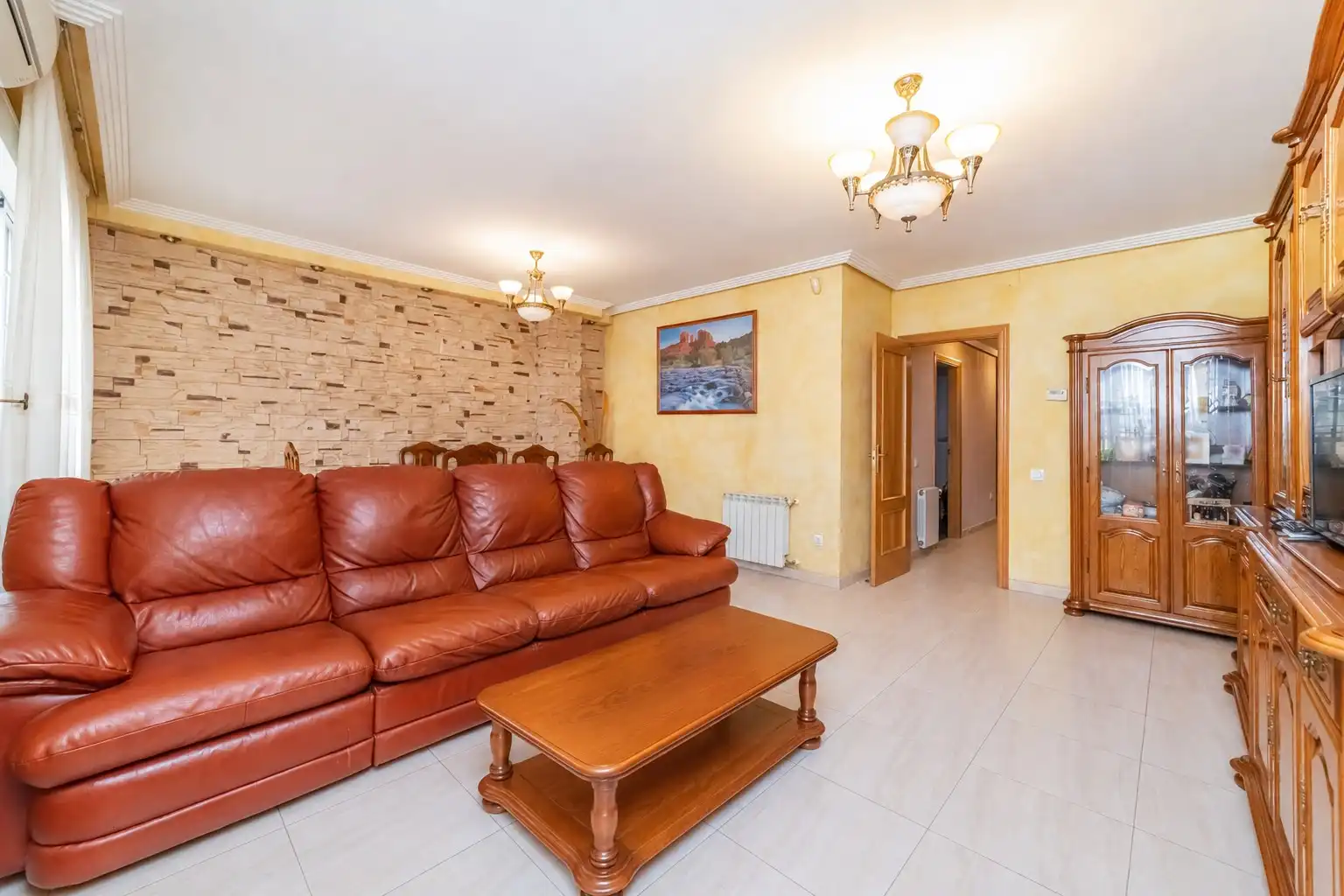 Sala de estar de Casa o chalet en venta en Mejorada del Campo con Aire acondicionado, Calefacción y Terraza