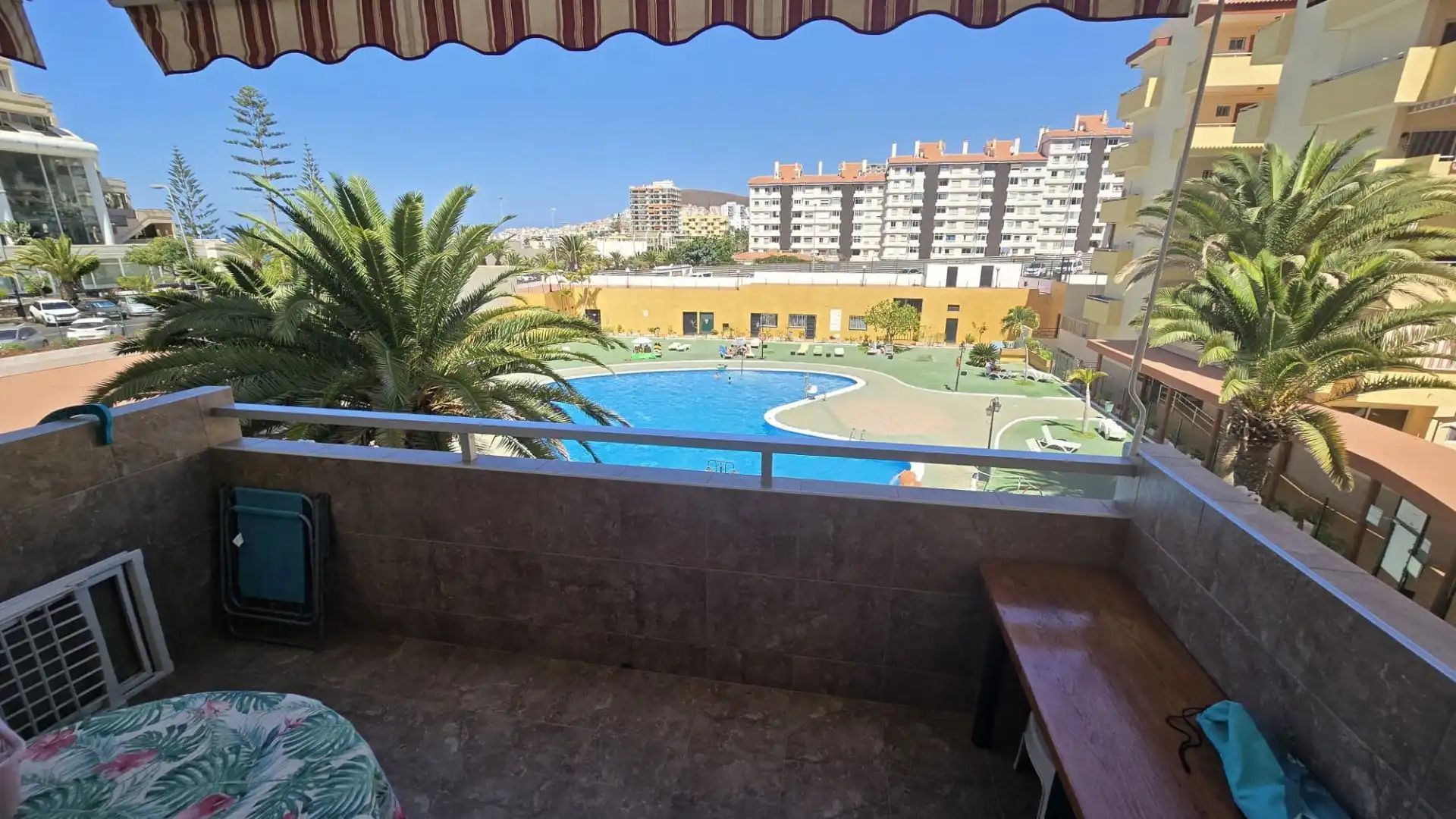 Terrace of Flat for rent in Arona  with Air Conditioner and Community pool