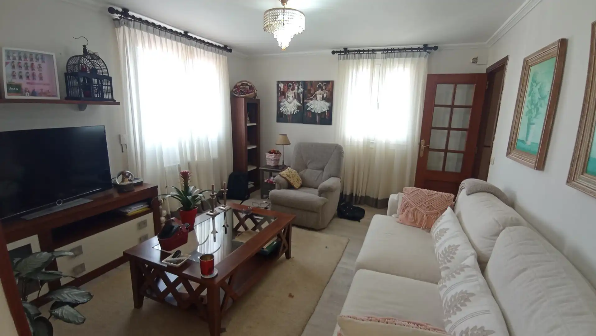 Sala de estar de Casa o chalet en venta en Ponte Caldelas con Calefacción, Jardín privado y Parquet