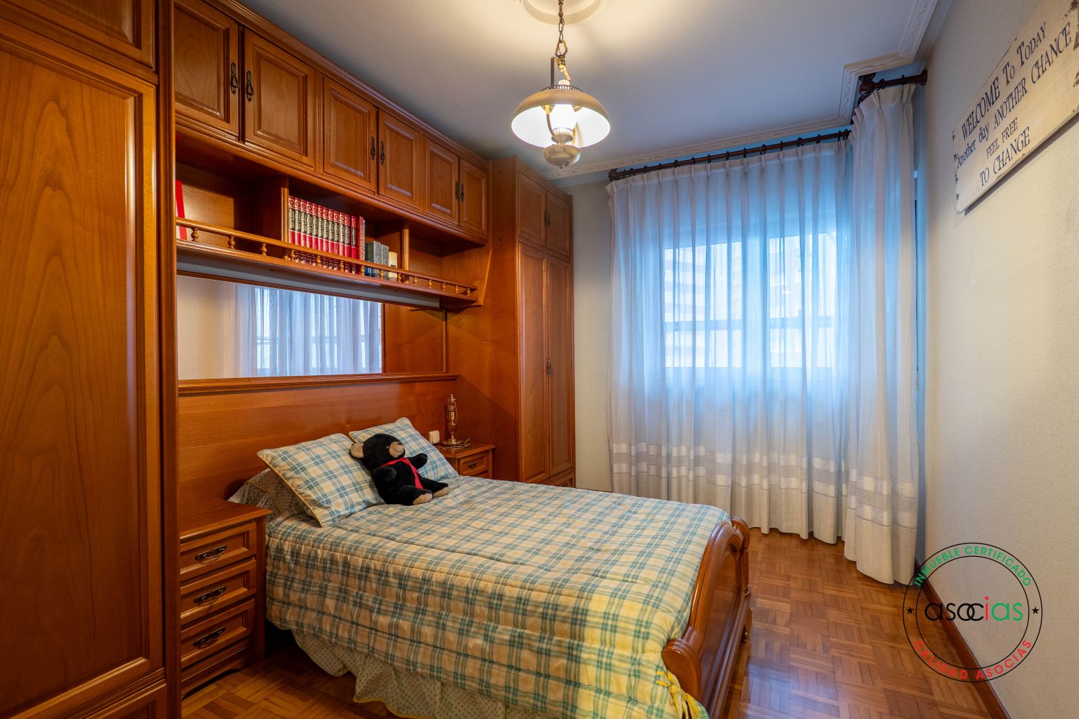 Bedroom of Flat for sale in Gijón   with Heating and Parquet flooring