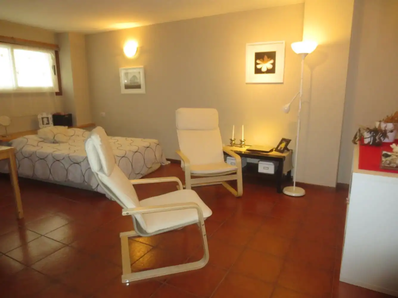Living room of Flat for rent in A Coruña Capital   with Heating, Parquet flooring and Furnished