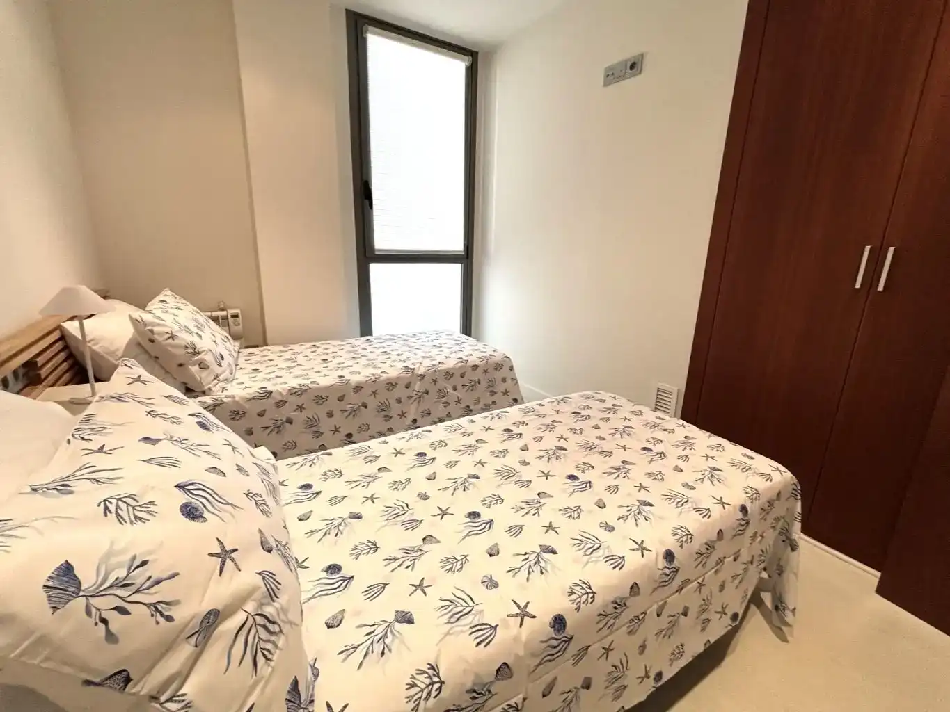Dormitori de Apartament de lloguer en Sitges amb Aire condicionat, Parquet i Moblat