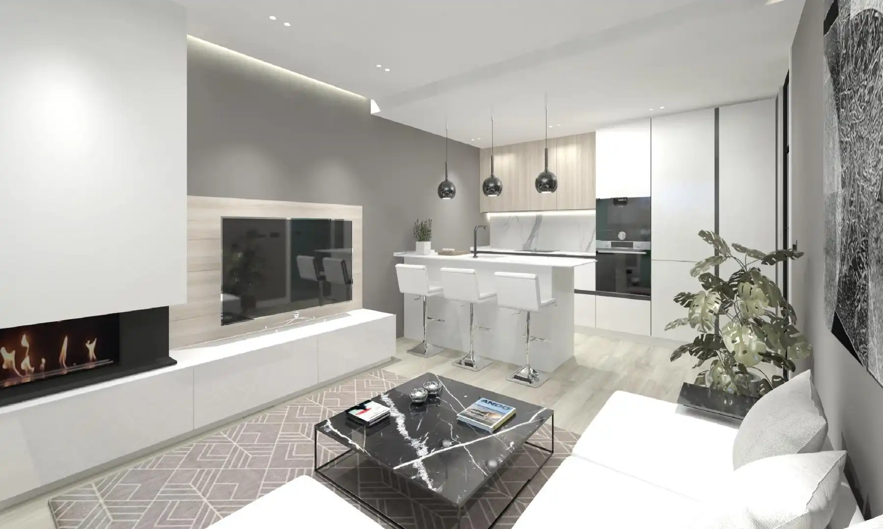 Sala de estar de Planta baja en venta en Sant Boi de Llobregat con Jardín privado, Terraza y Balcón