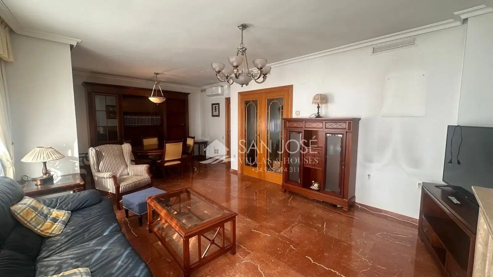 Living room of Flat for sale in Aspe  with Air Conditioner and Storage room