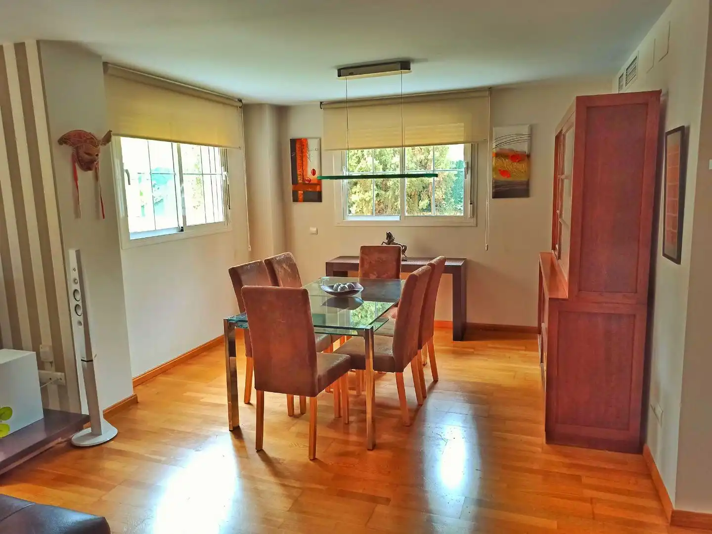 Esszimmer von Einfamilien-Reihenhaus zum Verkauf in Vícar mit Klimaanlage und Terrasse