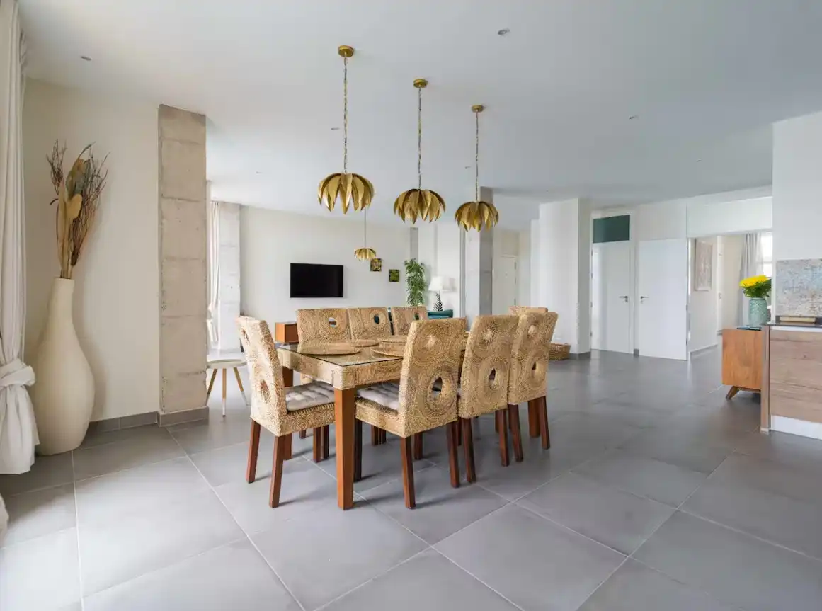 Menjador de Apartament de lloguer en Las Palmas de Gran Canaria amb Aire condicionat, Calefacció i Parquet