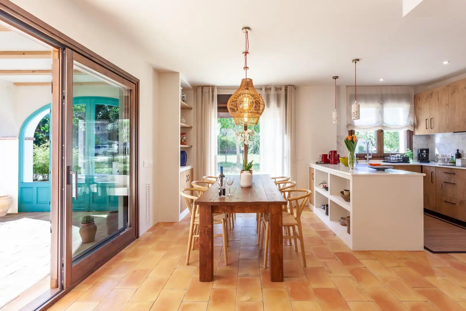 Dining room of Houses for rent in Pedreguer  with Air Conditioner, Heating and Private garden
