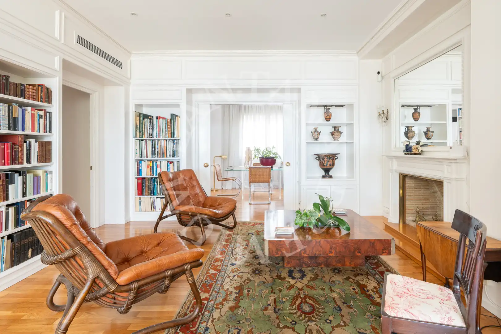 Sala de estar de Ático en venta en Barcelona con Aire acondicionado, Calefacción y Parquet