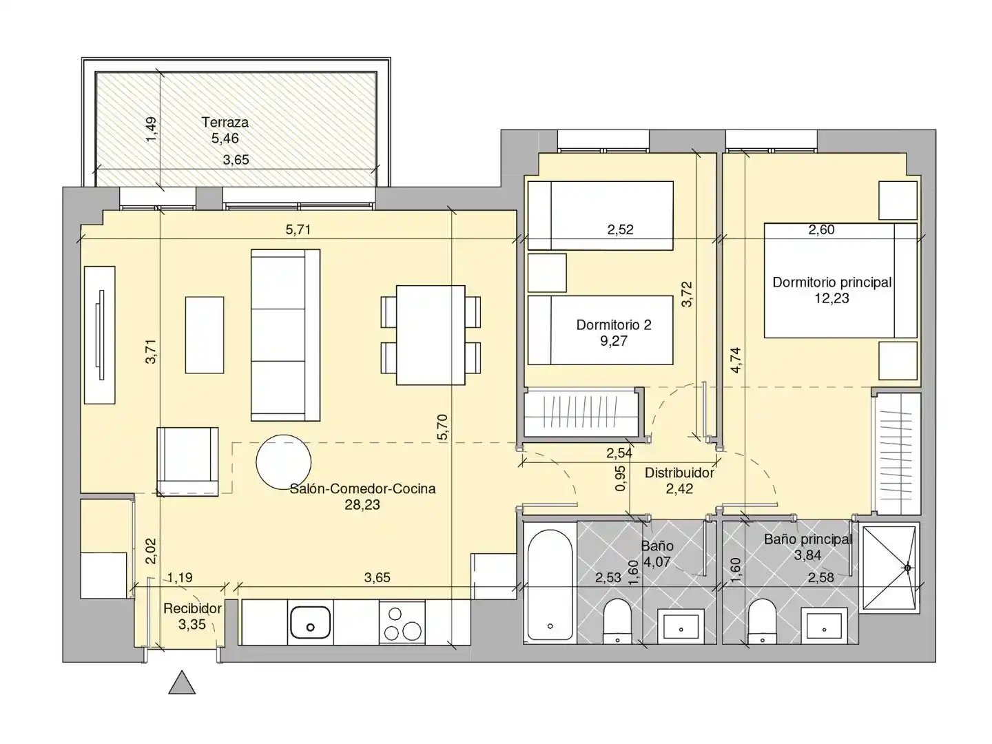 Wohnung zur Miete in Málaga Capital mit Klimaanlage und Schwimmbad