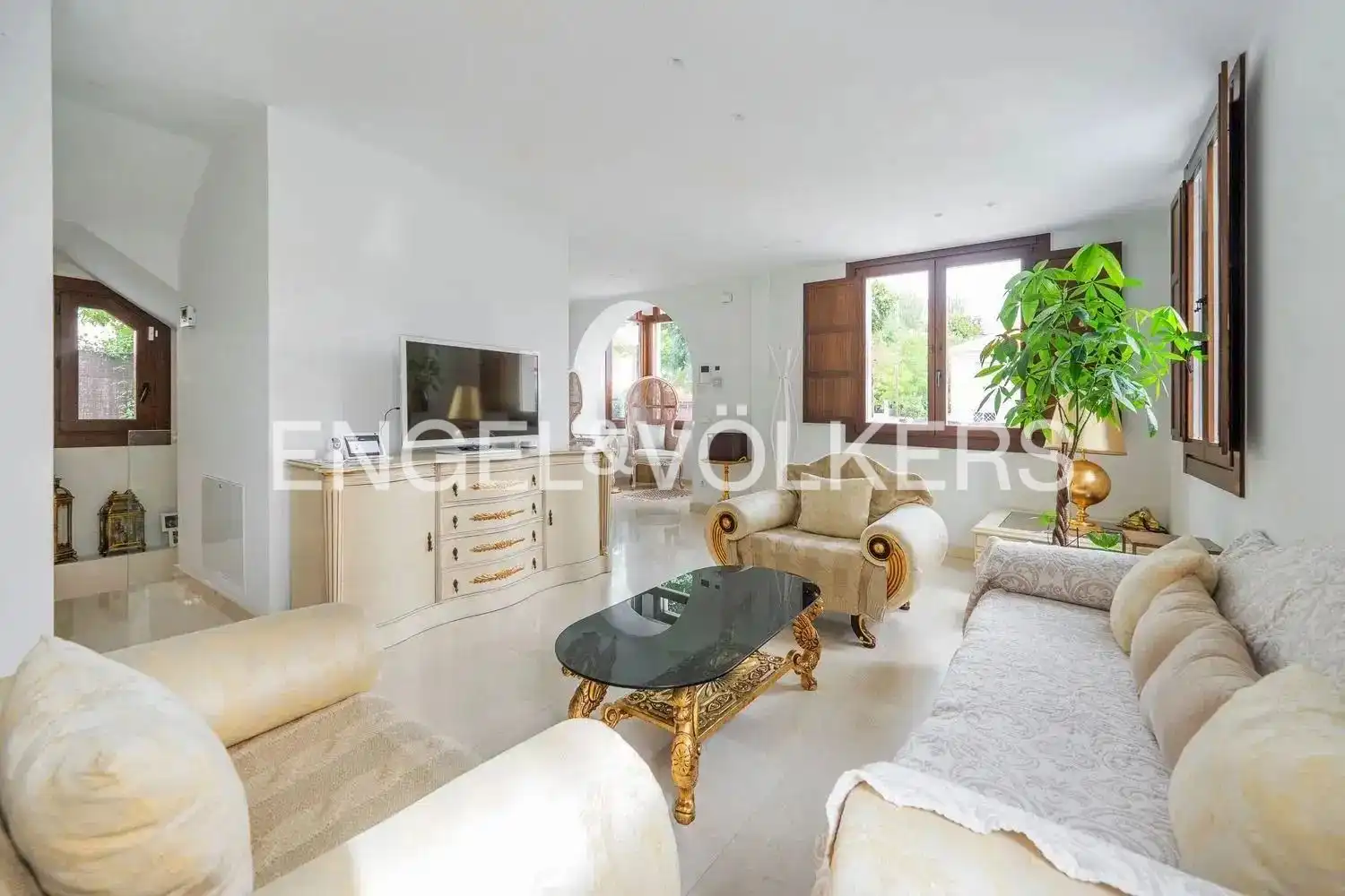 Sala d'estar de Casa o xalet de lloguer en Madrid amb Calefacció i Terrassa