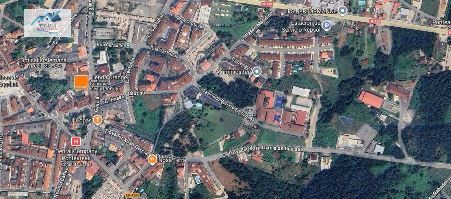 Vista exterior de Pis en venda en Ponteareas amb Balcó