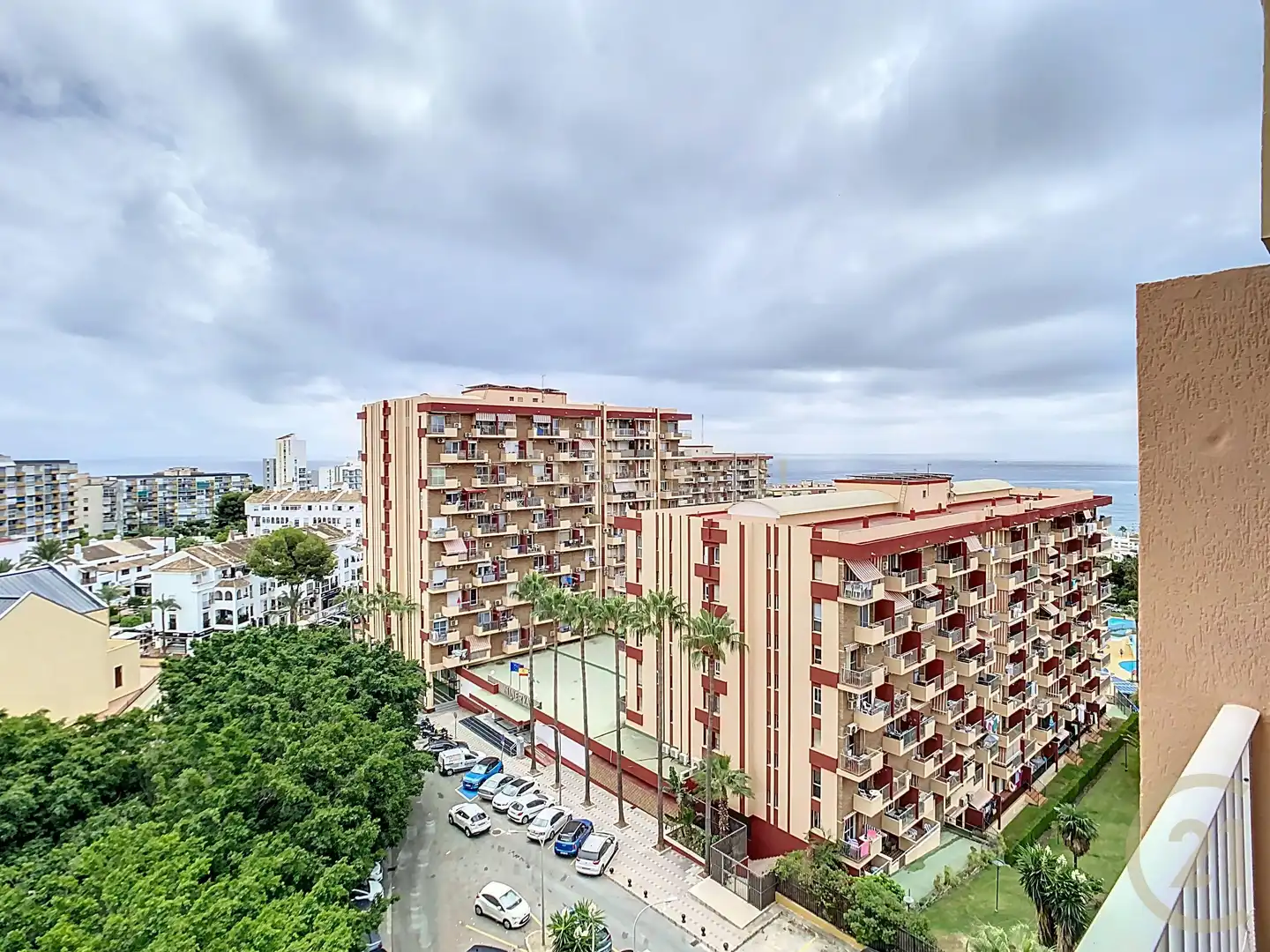 Vista exterior de Apartamento de alquiler en Benalmádena con Aire acondicionado, Jardín privado y Amueblado