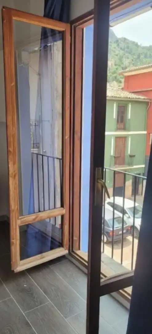 Terraza de Estudio de alquiler en Xàtiva con Aire acondicionado, Amueblado y Horno