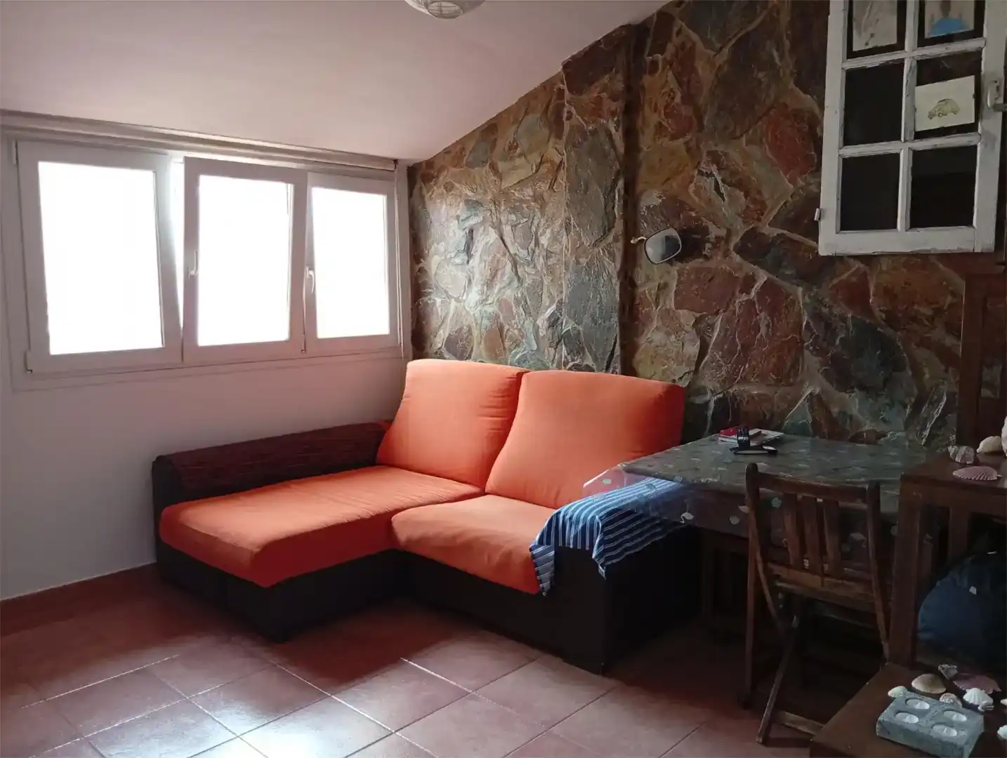 Living room of Flat for share in Telde  with Furnished, Oven and Washing machine