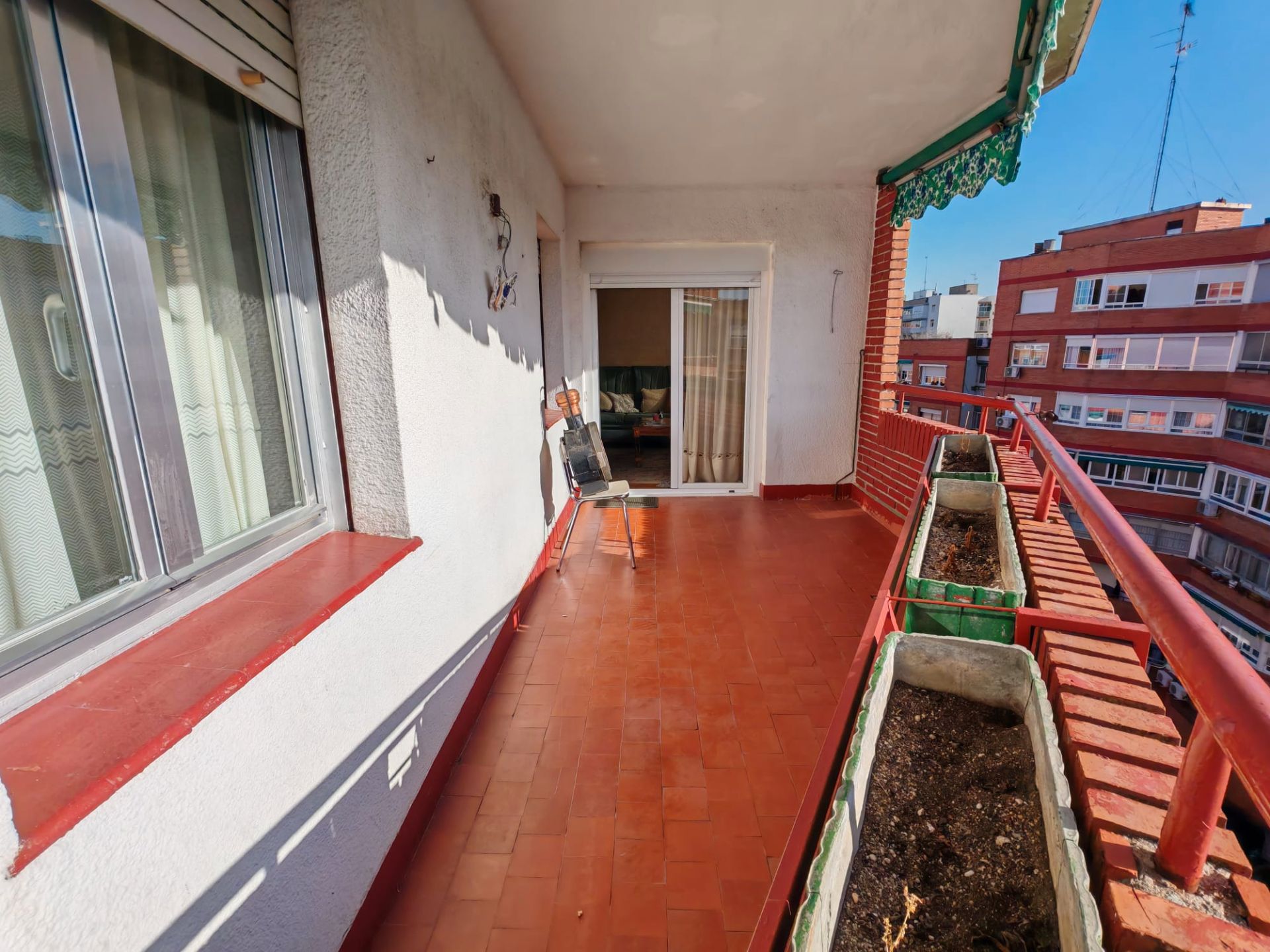 Balcony of Flat for sale in Móstoles  with Heating, Parquet flooring and Terrace